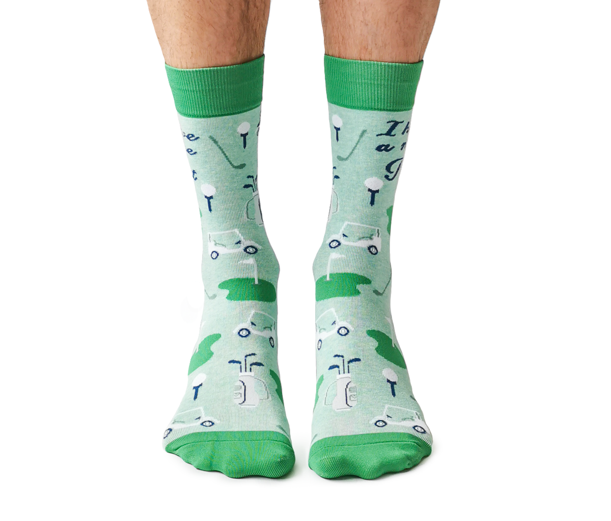 Green Golf Socks for Men Uptown Sox