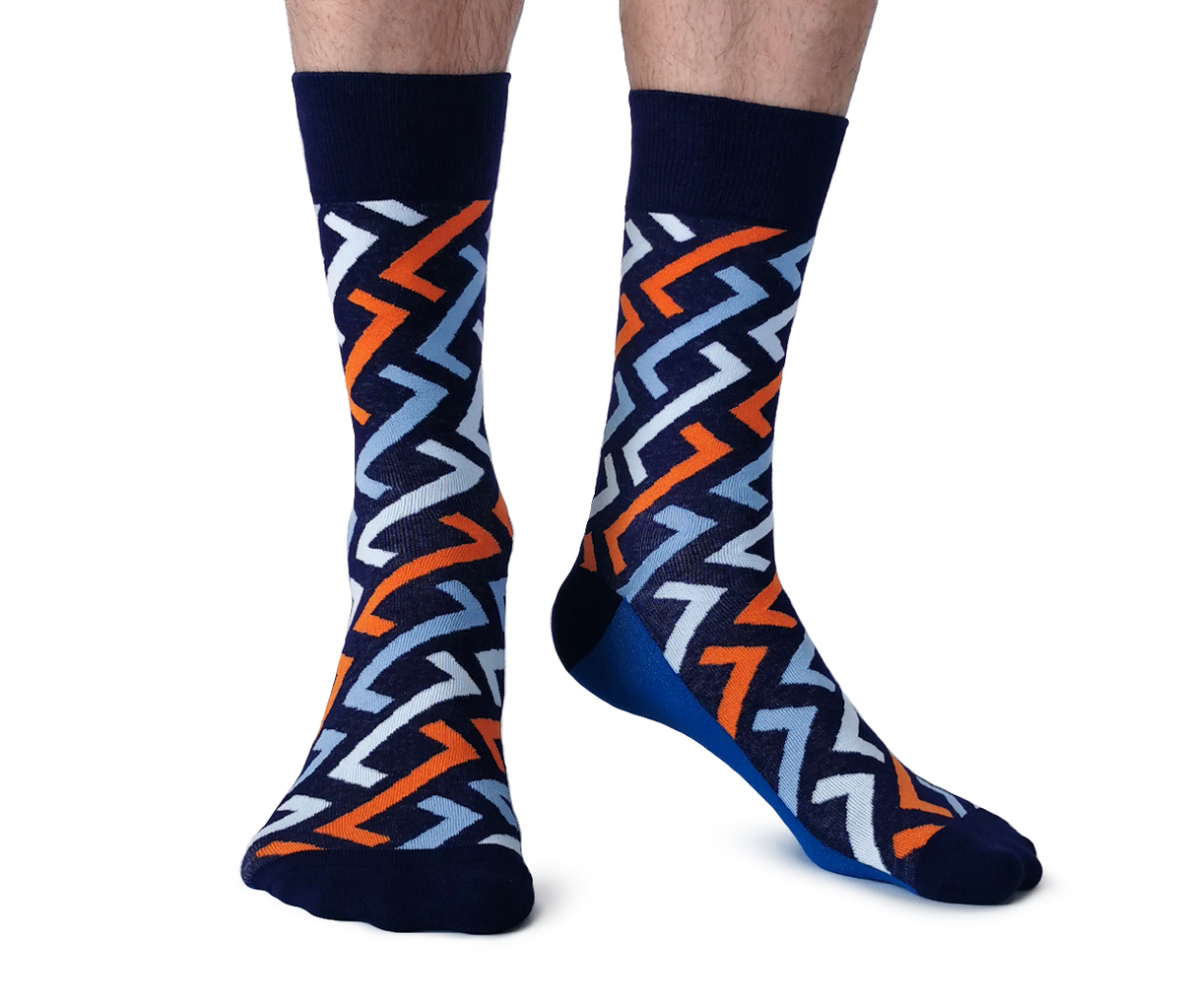 Mens orange online dress socks