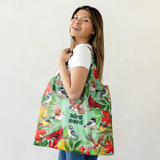 Bird Lover, Bird Watcher Themed Foldable Packable Tote Bag - Uptown Sox