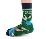 BOWLING FUNNY PATTERN SOCKS MEN UPTOWN SOX