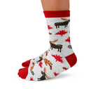 Cute Canadian Themed Kid Socks - Uptown Sox