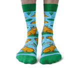 FUN CAPYBARA MEN'S NOVELTY CREW SOCKS - UPTOWN SOX