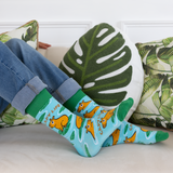 FUN CAPYBARA MEN'S NOVELTY CREW SOCKS - UPTOWN SOX