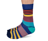 Men's Novelty Stripes Dress Socks - Uptown Sox