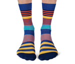 Men's Novelty Stripes Dress Socks - Uptown Sox