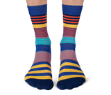 Men's Novelty Stripes Dress Socks - Uptown Sox