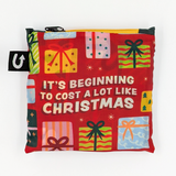 Cute, Funny Christmas Themed Foldable Packable Tote Bag - Uptown Sox