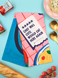 BISTRO TABLE DINING FOOD WINE PASTA CUTE CHEF KITCHEN DISH TOWEL UPTOWN SOX