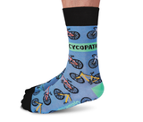 Cycopath Men's Cycling Novelty Crew Socks - Uptown Sox