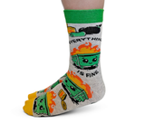 FUNNY DUMPSTER FIRE MEME GARBAGE RACCOON SOCKS WOMEN UPTOWN SOX