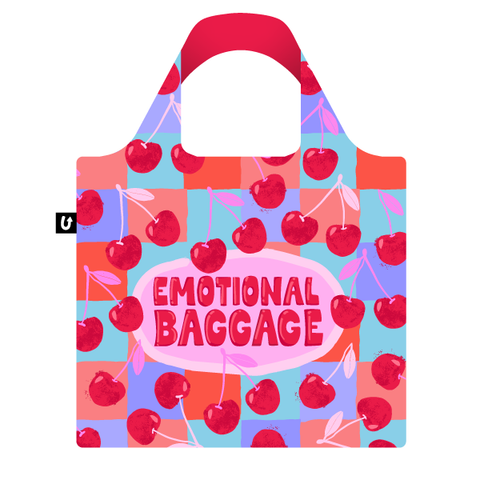Emotional Baggage Funny Pattern Foldable Packable Tote Bag
