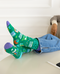 FREAK IN THE SHEETS ACCOUNTING NOVELTY CREW WOMENS SOCKS - UPTOWN 