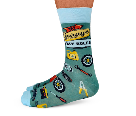 Funny Garage Socks - Uptown Sox