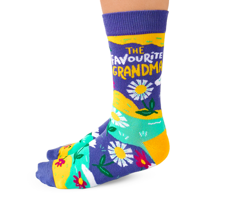 Favourite Grandma Novelty Socks - Uptown Sox