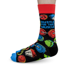 FUNNY NOVELTY GYM BRO - MEN'S CREW SOCKS - UPTOWN SOX