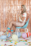 WOMEN'S CUTE HAPPY BIRTHDAYSOCKS - UPTOWN SOX
