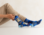 FUNNY GRUMPY CAT MEN'S CREW SOCKS - UPTOWN SOX