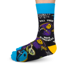KIND REAPER - FUNNY NOVELTY CUTE HALLOWEEN MEN'S CREW SOCKS - UPTOWN SOX