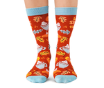 Cute Fall Pumpkin Spice Women's Novelty Socks - Uptown Sox