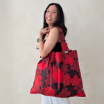 Maple Leaf Canada Pattern Foldable Packable Tote Bag