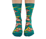 FUNNY MONKEY BUSINESS WOMEN'S CREW SOCKS - UPTOWN SOX