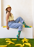 FUNNY MONKEY BUSINESS WOMEN'S CREW SOCKS - UPTOWN SOX