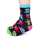 Cute Monsters Kid's Novelty Socks - Uptown Sox