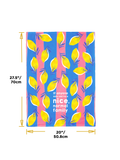 FUNNY NORMAL FAMILY KITCHEN DISH TOWEL LEMON TROPICAL PATTERN UPTOWN SOX