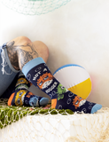 NOT A HUGGER - PUFFER FISH MEN'S CREW SOCKS - UPTOWN SOX