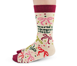 OKAYEST SISITER - SISTER GIFTS - WOMEN'S CREW SOCKS - UPTOWN SOX