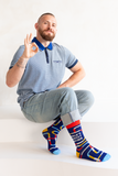 FUNNY NOVELTY OKAYEST BROTHER - SIBLING - MEN'S CREW SOCKS - UPTOWN SOX
