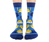 FUNNY ANIMAL LOVER CHICK PATTERN SOCKS MEN UPTOWN SOX