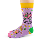 PHONE CALL SURVIVOR WOMEN'S CREW SOCKS - UPTOWN SOX