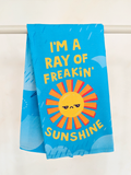FUNNY SUNSHINE RAIN CLOUDS BIRDS KITCHEN DISH TOWEL UPTOWN SOX