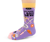 SEWING LOVER BUSINESS WOMEN'S CREW SOCKS - UPTOWN SOX