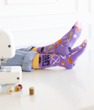 SEWING LOVER BUSINESS WOMEN'S CREW SOCKS - UPTOWN SOX