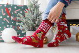 FUNNY CHRISTMAS DOGS NOVELTY CREW SOCKS FOR MEN - UPTOWN SOX