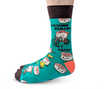 FUNNY SUSHI MEN'S CREW SOCKS - UPTOWN SOX