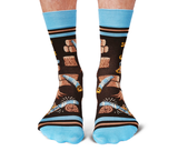 Sawdust is Man Glitter Men's Novelty Crew Socks - Uptown Sox