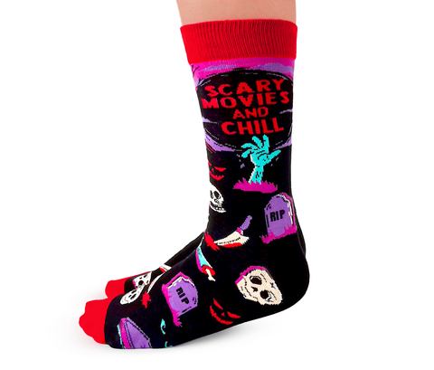 Scary Movies Halloween Women's Socks - Uptown Sox