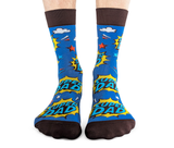FUNNY SUPER DAD PATTERN SOCKS MEN UPTOWN SOX