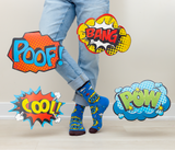 FUNNY SUPER DAD PATTERN SOCKS MEN UPTOWN SOX