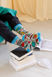 FUNNY NOVELTY BEST TEACHER - MEN'S CREW SOCKS - UPTOWN SOX