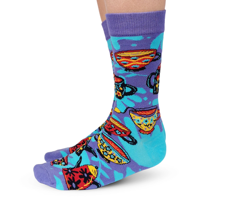 Tea Time Women's Novelty Socks _ Uptown Sox