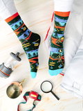 Camping Trailblazer Mens Novelty Socks - Uptown Sox