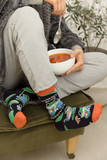 FUNNY FROG LEAF PATTERN SOCKS MEN UPTOWN SOX