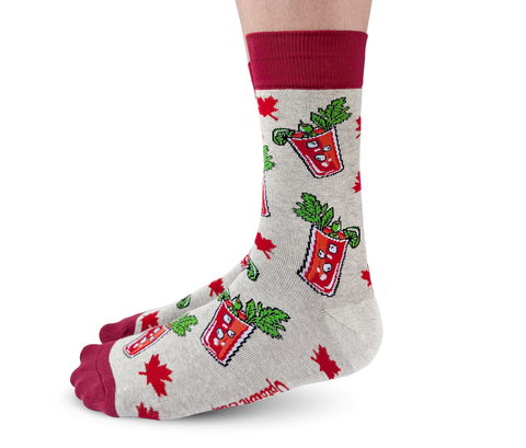 CANADA THEMED SOCKS - CANADA CAESAR SOCKS - UPTOWN SOX