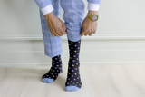 Fun and classy men's polka dot socks - Uptown Sox