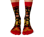 COUNTRY CHRISTMAS MENS CREW NOVELTY SOCKS - UPTOWN SOX