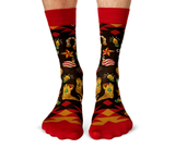 COUNTRY CHRISTMAS MENS CREW NOVELTY SOCKS - UPTOWN SOX